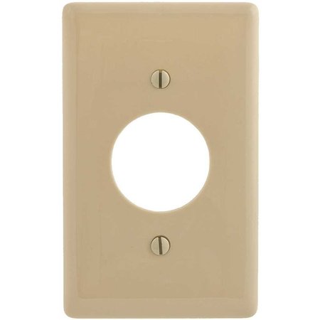 HUBBELL WIRING 1-Gang 1.40 in. Opening Wall Plate - Ivory P7I
